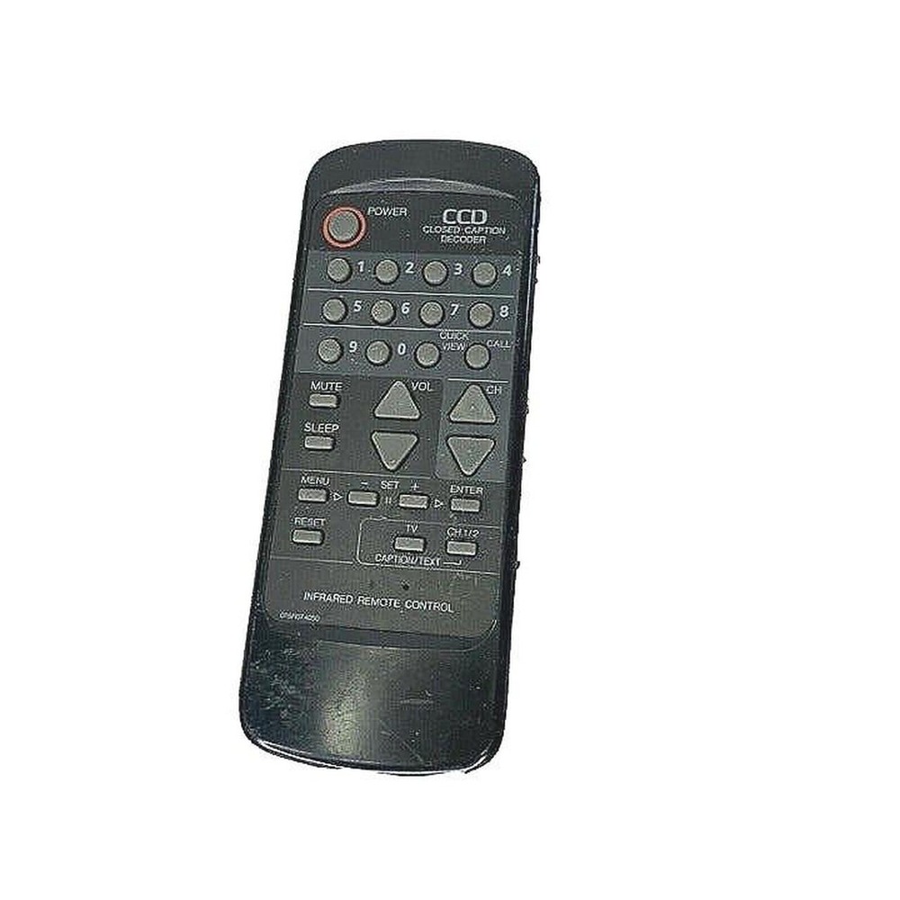 CCD Closed Caption Decoder Remote Control Black 015N074050 Infrared TESTED WORKS